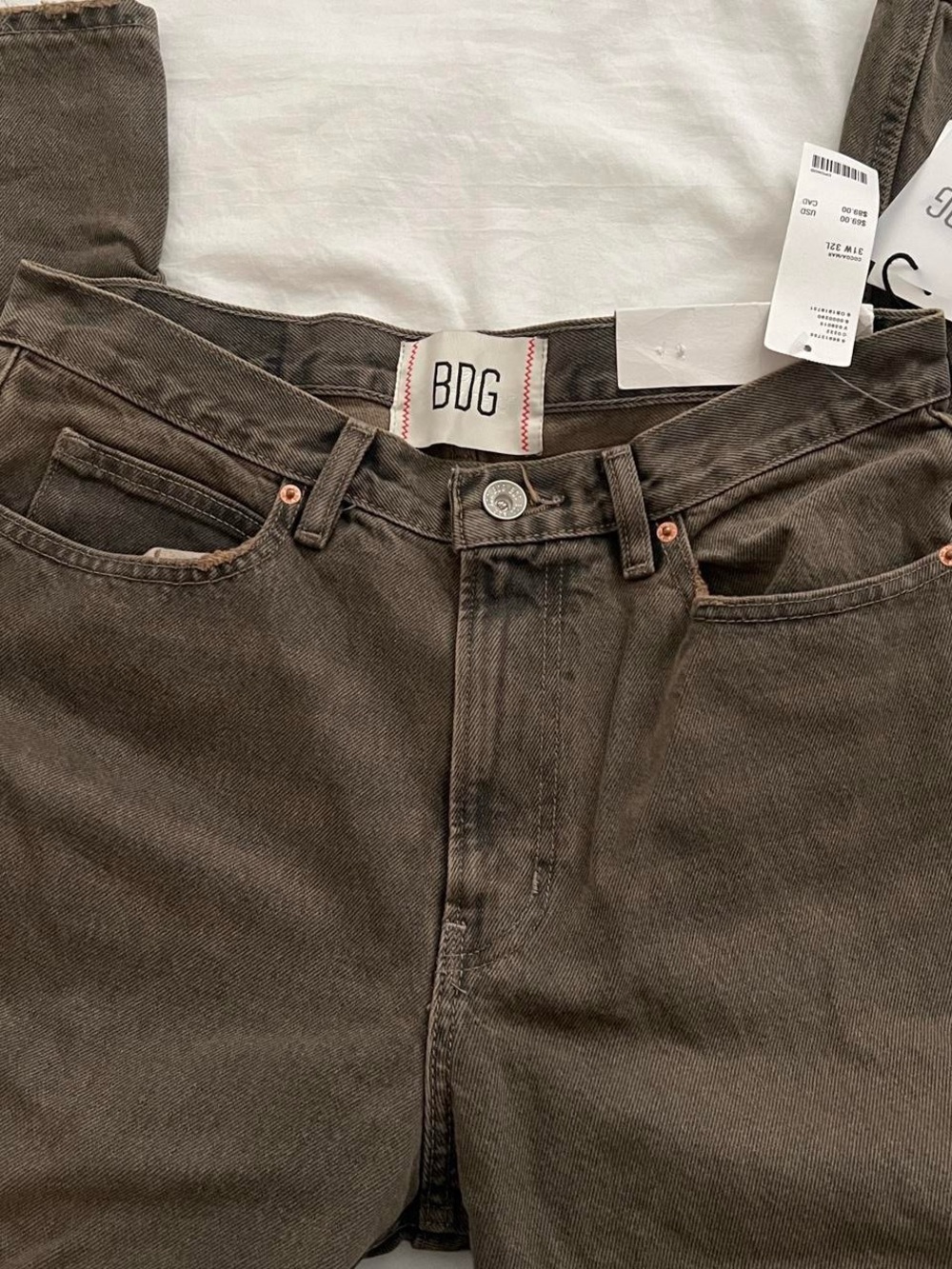 BDG Washed Brown High-Rise Jeans